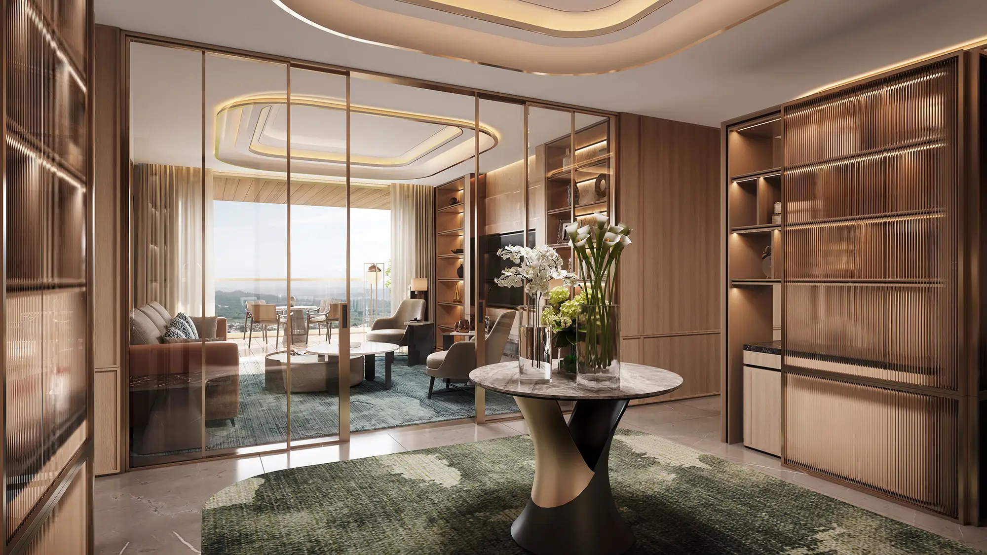 Living and dining interior