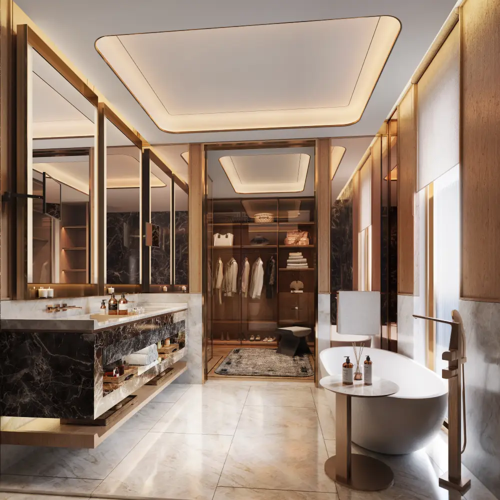 Master bathroom interior