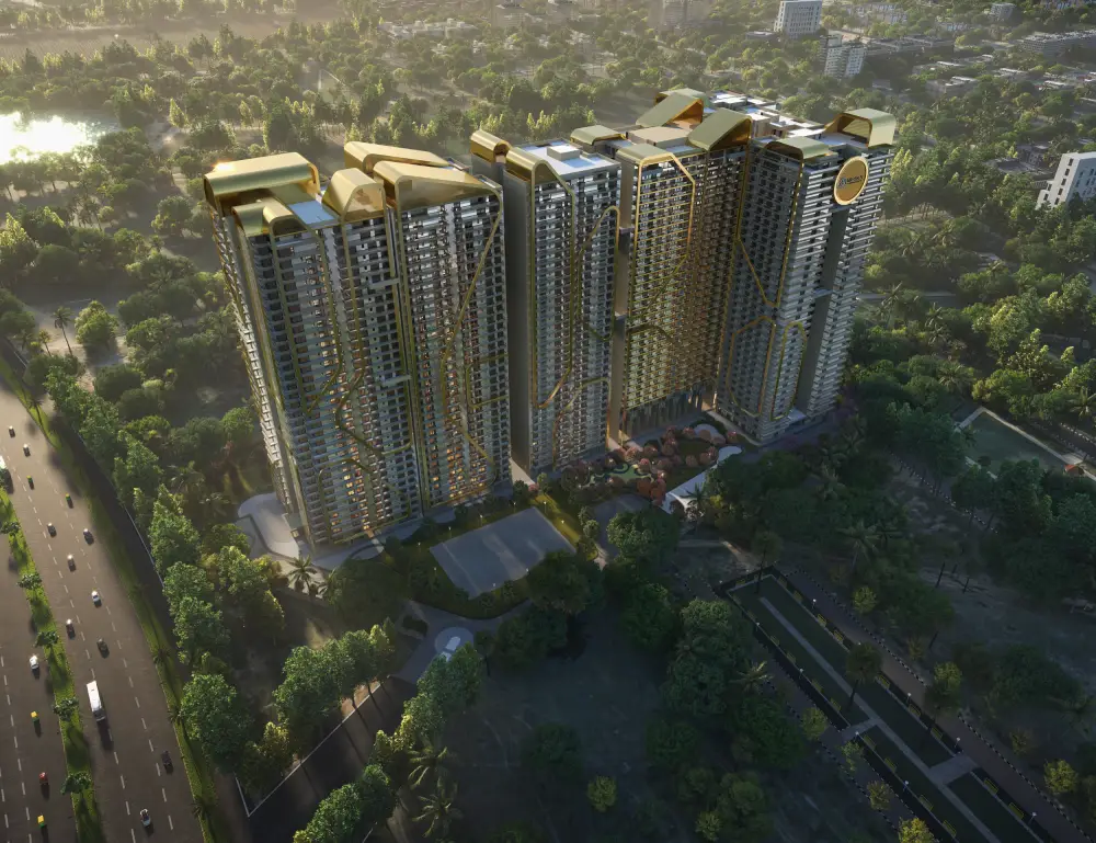 Aerial view render